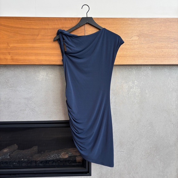 Lovers and Friends Navy Blue One-Shoulder Dress, Size M - Picture 12 of 14